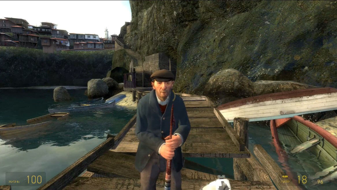 Half-Life 2 Lost Coast - геймплей игры Windows